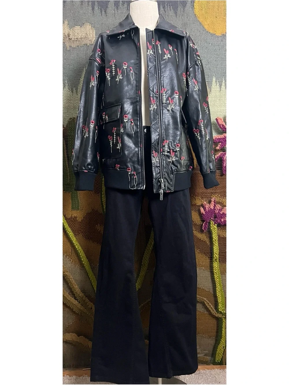 Anthropologie Embroidered Jacket S